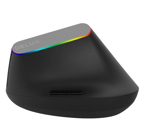 Delux Mysz pionowa M618C 2.4G 1600DPI RGB M618C Black - 1183565 - zdjęcie 5